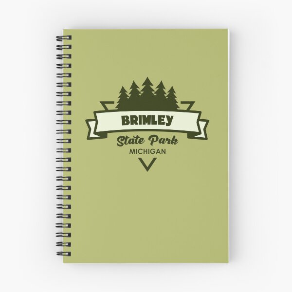 Item preview, Brimley State Park Michigan Trees And Ribbon designed and sold by bivenart.