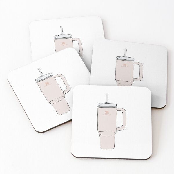 Item preview, Stanley Quencher Flowstate Tumbler Sticker (rose quartz) designed and sold by karepear7.