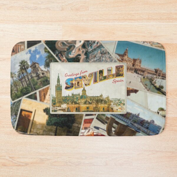 Item preview, Greetings from Seville in Spain Vintage style retro souvenir  designed and sold by DeveloperProp0.