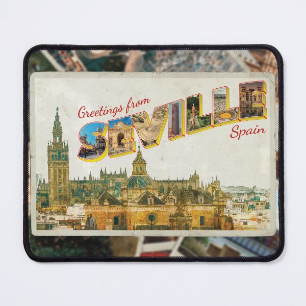 Item preview, Greetings from Seville in Spain Vintage style retro souvenir designed and sold by DeveloperProp0.