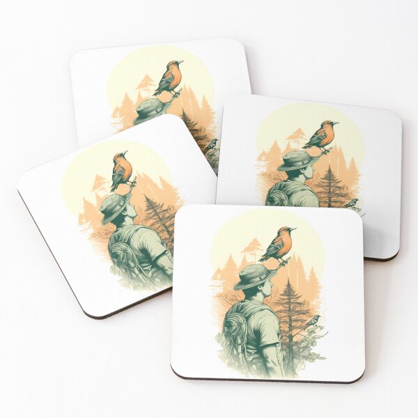 Item preview, Men, bird, forest designed and sold by nemfisart.