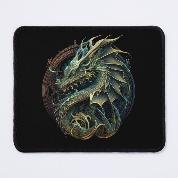 Item preview, Fantasy Golden Medieval Dragon designed and sold by FantasySoul.