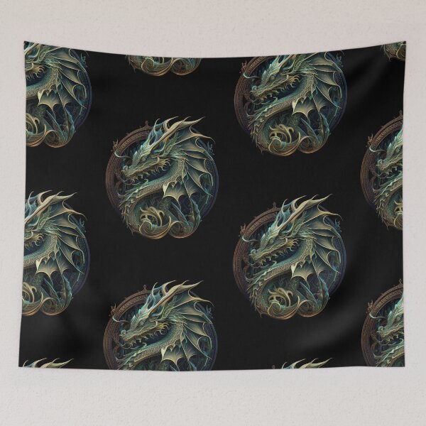 Item preview, Fantasy Golden Medieval Dragon  designed and sold by FantasySoul.