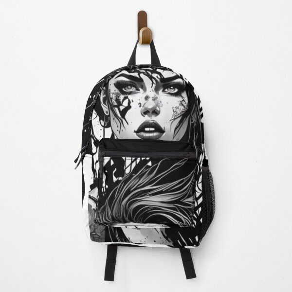 Item preview, Badass Chic Ink Splatter Artwork Black and White designed and sold by Michael Voyler.