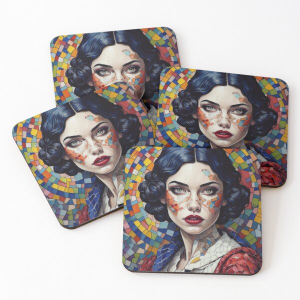 Item preview, Snow White colourful mosaiac  designed and sold by Teafortwot42.