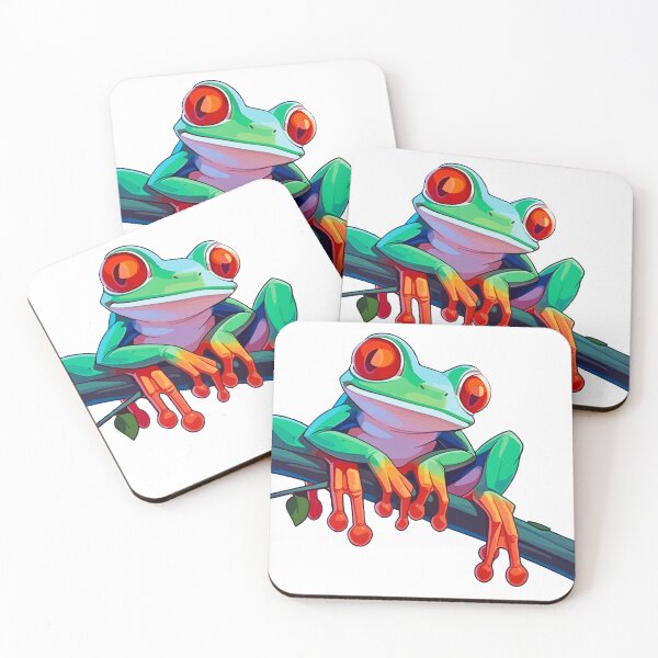 Item preview, Vibrant Red-Eyed Tree Frog T-Shirt Design designed and sold by Nange and Gabe.