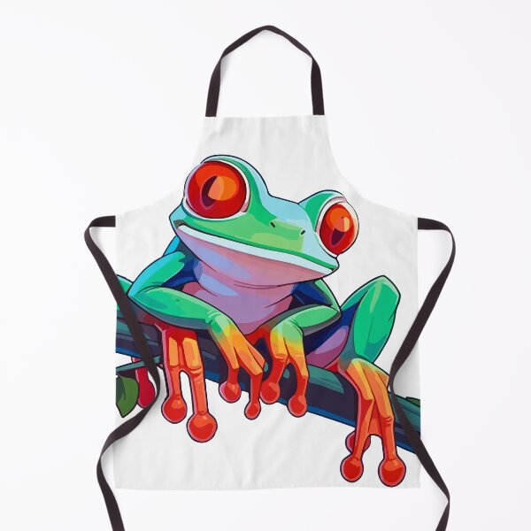 Item preview, Vibrant Red-Eyed Tree Frog T-Shirt Design designed and sold by Nange and Gabe.