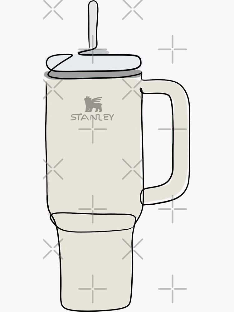 Stanley Quencher Flowstate Tumbler Sticker (fog) Sticker for Sale by  karepear7