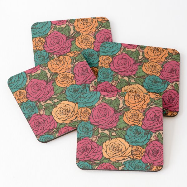 Item preview, Beautiful colorful rose pattern designed and sold by LimitedFuture.
