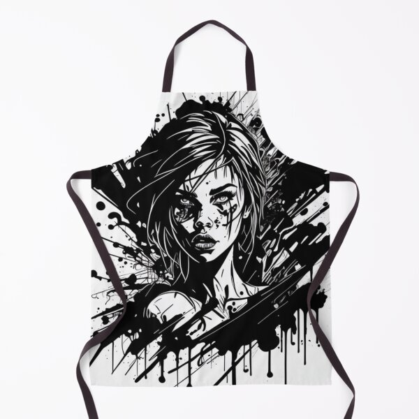 Item preview, Sexy Black and White Abstract Ink Splatter Art  designed and sold by Michael Voyler.