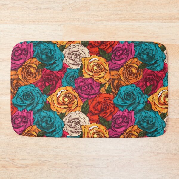 Item preview, Beautiful colorful rose pattern designed and sold by LimitedFuture.