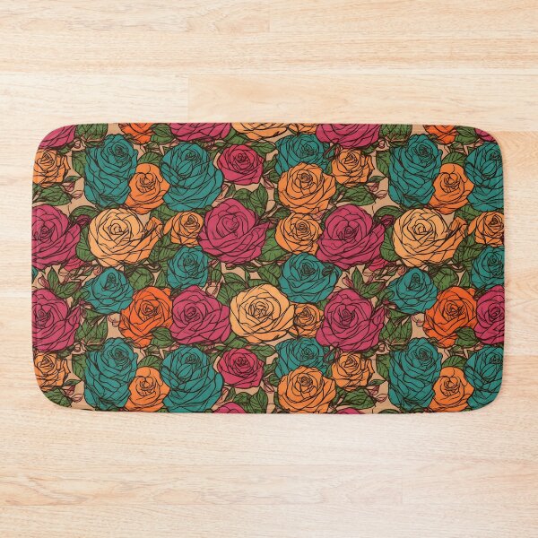 Item preview, Beautiful colorful rose pattern designed and sold by LimitedFuture.