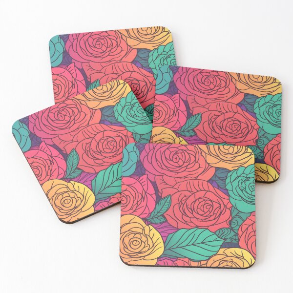 Item preview, Beautiful colorful rose pattern designed and sold by LimitedFuture.
