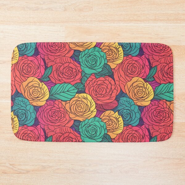 Item preview, Beautiful colorful rose pattern designed and sold by LimitedFuture.