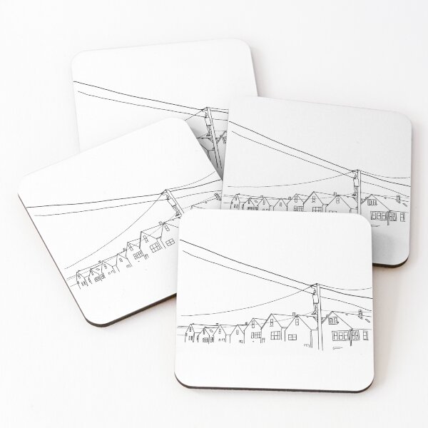 Item preview, City Neighborhood Alley Sketch designed and sold by Pollen-Design.