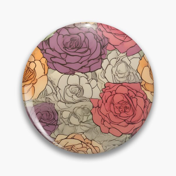 Item preview, Beautiful colorful rose pattern designed and sold by LimitedFuture.