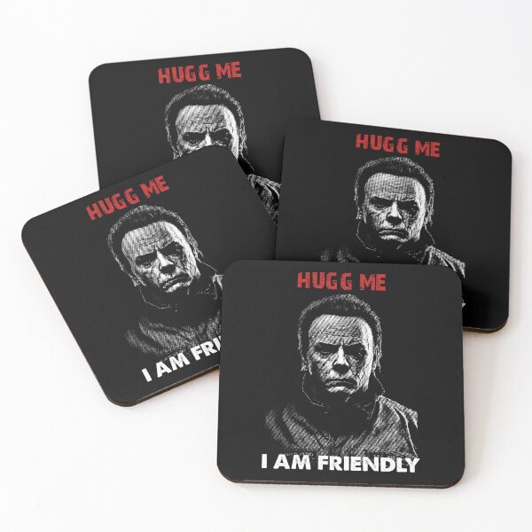 Item preview, Hugg Me I Am Friendly - Funny Sarcastic Scary Horror Halloween Haddonfield Illinois | Horror Movie Addict designed and sold by MadeByRobots.