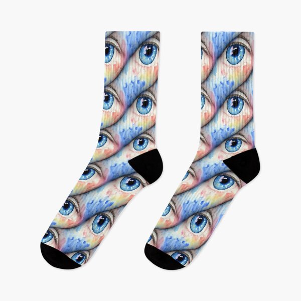 Artikelvorschau, Blaues Augen-Aquarell-Wellenmuster entworfen und verkauft von Aaron2610.