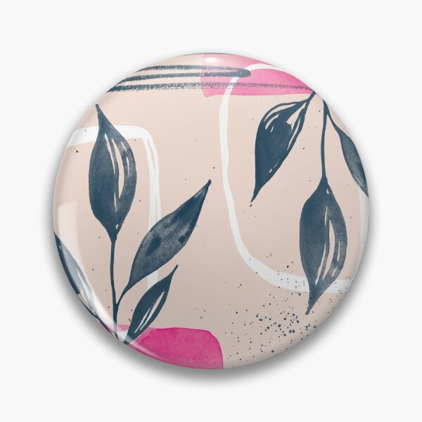 Item preview, Abstract Branches in Hot Pink and Dark Blue Watercolor designed and sold by gamboling.