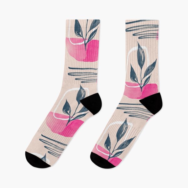 Item preview, Abstract Branches in Hot Pink and Dark Blue Watercolor designed and sold by gamboling.