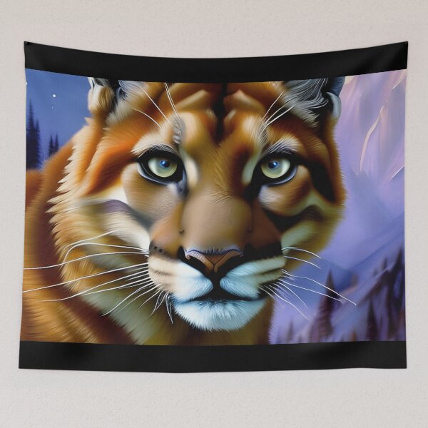 Aperçu de l'œuvre Mountain Lion, empâtement, Ai Generated Art créée et vendue par ACC .