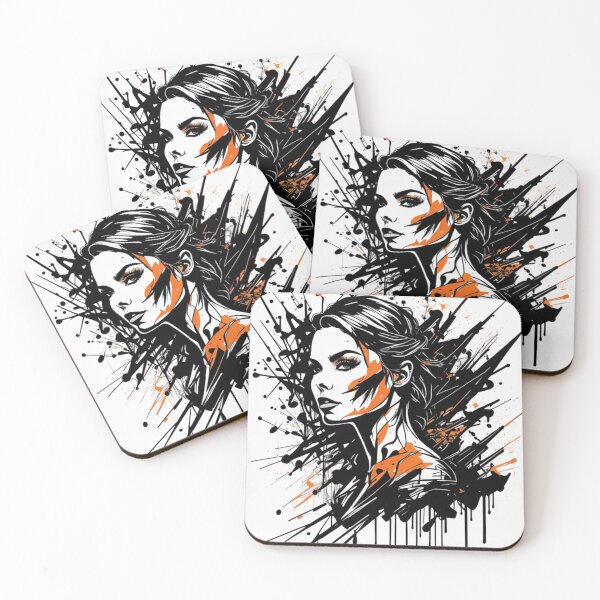 Item preview, Striking and Colorful Retro Chic Ink Splatter Art designed and sold by Michael Voyler.