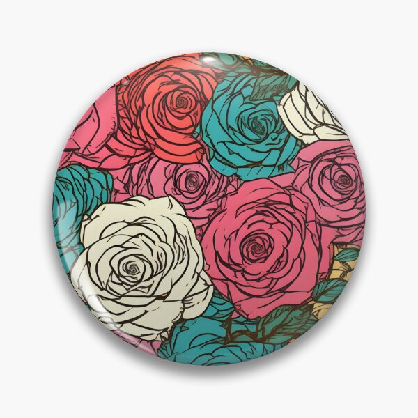 Item preview, Beautiful colorful rose pattern designed and sold by LimitedFuture.