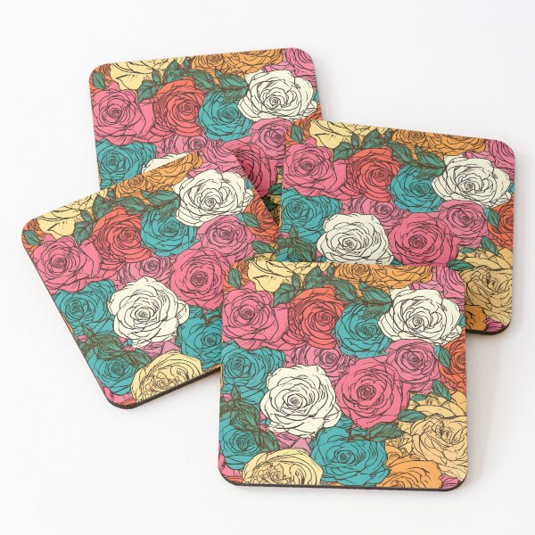 Item preview, Beautiful colorful rose pattern designed and sold by LimitedFuture.