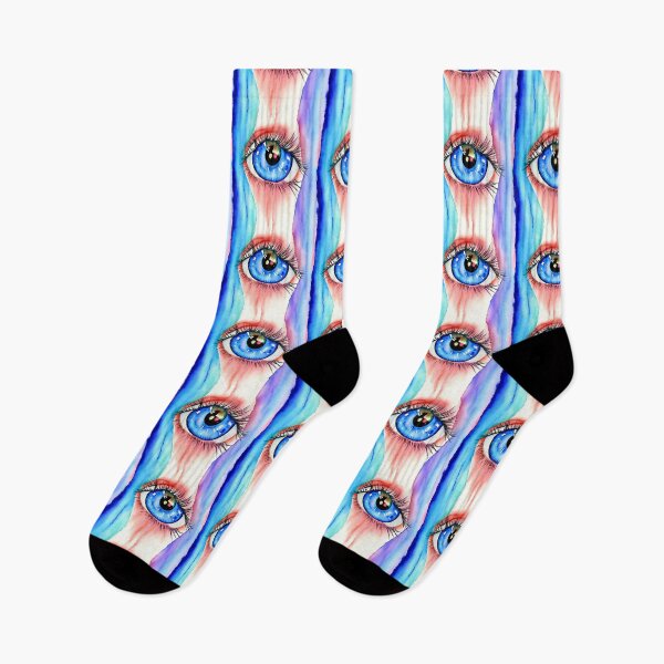 Artikelvorschau, Blaues Augen-Aquarell-gestreiftes Muster entworfen und verkauft von Aaron2610.