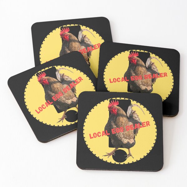 Item preview, Local Egg Dealer Cock Fight  designed and sold by AgnesMBrae.