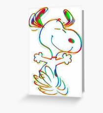 Colorful Snoopy Greeting Card
