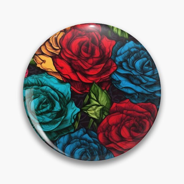 Item preview, Beautiful colorful rose pattern designed and sold by LimitedFuture.