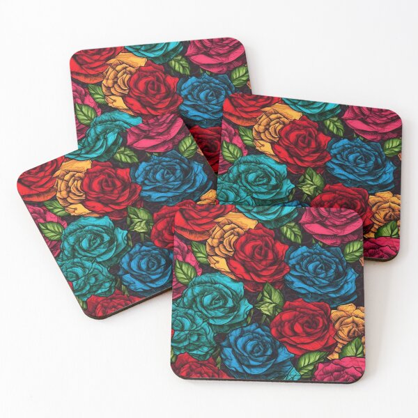 Item preview, Beautiful colorful rose pattern designed and sold by LimitedFuture.