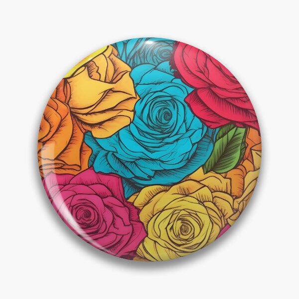 Item preview, Beautiful colorful rose pattern designed and sold by LimitedFuture.
