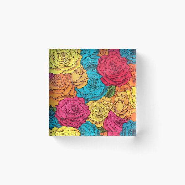 Item preview, Beautiful colorful rose pattern designed and sold by LimitedFuture.
