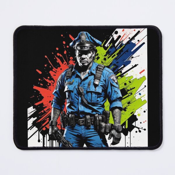 Item preview, Awesome Ink Splatter Artwork of a Police Officer designed and sold by Michael Voyler.