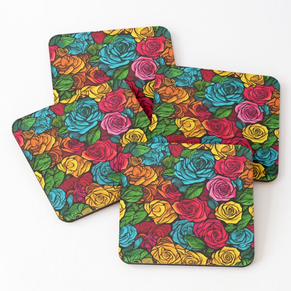 Item preview, Beautiful colorful rose pattern designed and sold by LimitedFuture.