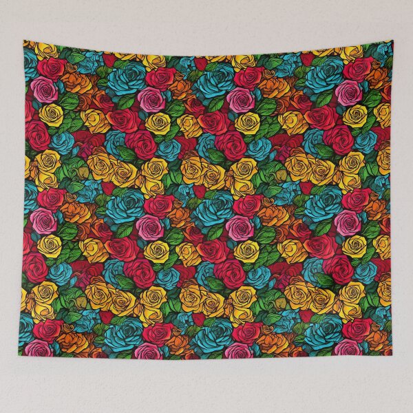 Item preview, Beautiful colorful rose pattern designed and sold by LimitedFuture.