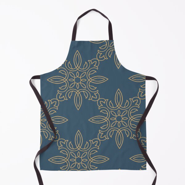 Artikelvorschau, Regal Blue and Gold Ornamental Pattern entworfen und verkauft von gamboling.