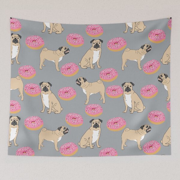 Item preview, Pug lover food dog breed gifts pure breed pugs donuts doughnuts designed and sold by PetFriendly.