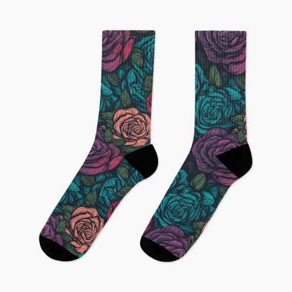 Item preview, Beautiful colorful rose pattern designed and sold by LimitedFuture.