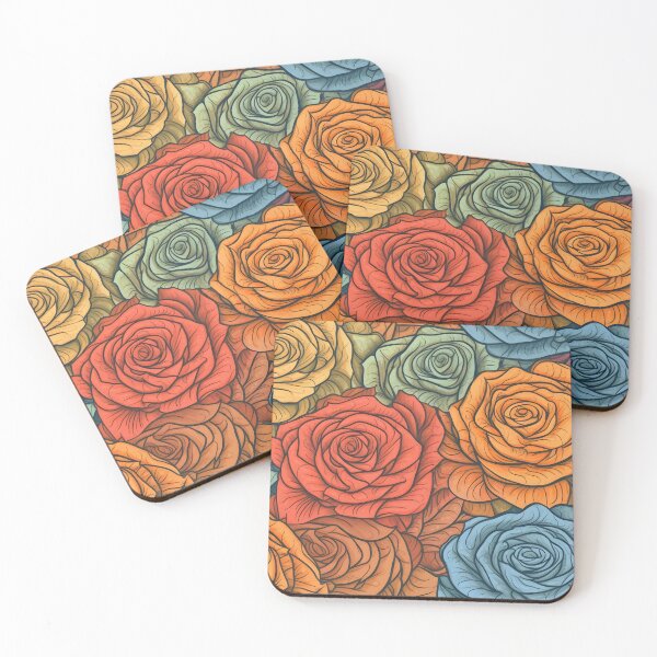 Item preview, Beautiful colorful rose pattern designed and sold by LimitedFuture.