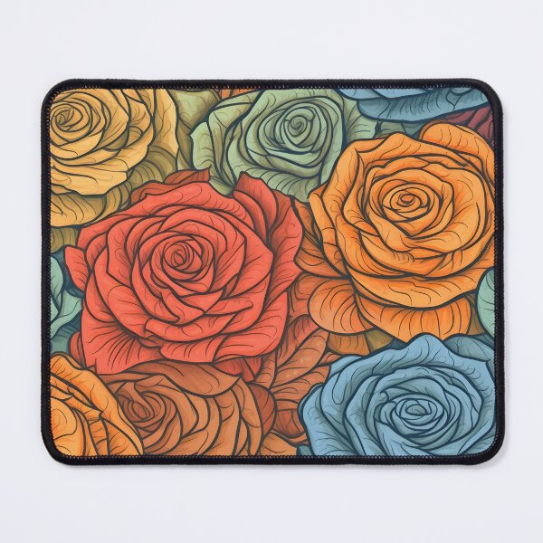 Artikelvorschau, Schönes buntes Rosenmuster entworfen und verkauft von LimitedFuture.