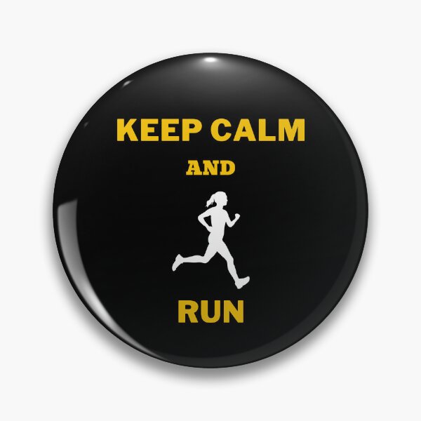 Item preview, Keep calm and run - Woman_2 - Vintage - Retro designed and sold by Ball-and-Match.