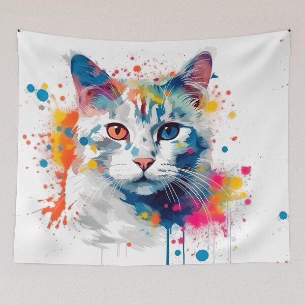 Item preview, Cute cat ilustration abstract designed and sold by Kingkachurro.