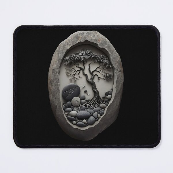 Item preview, Rock Tree Art designed and sold by ArtbyAiGallery.