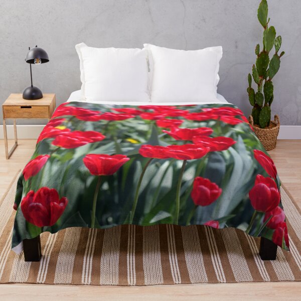 Item preview, Red tulips on nature background designed and sold by olena2552.