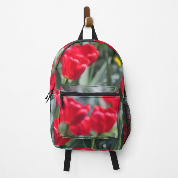 Item preview, Red tulips on nature background designed and sold by olena2552.