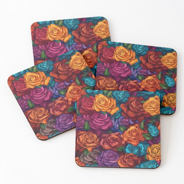 Item preview, Beautiful colorful rose pattern designed and sold by LimitedFuture.