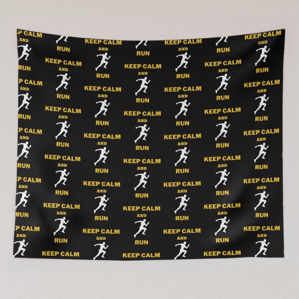 Item preview, Keep calm and run - man_2 - Vintage - Retro designed and sold by Ball-and-Match.